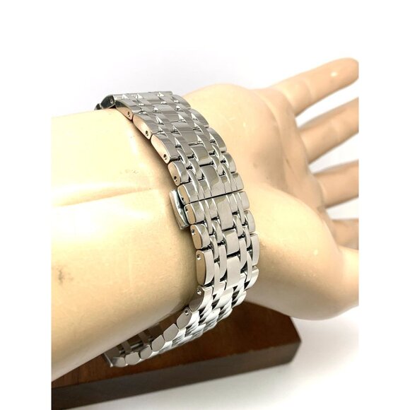 Bulova Men's Watch 96C150 Quartz Tank Black Dial Silver Stainless Steel 31x45mm - Picture 10 of 14